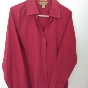 Dillard's Gold Label Investments Cranberry Shirt
